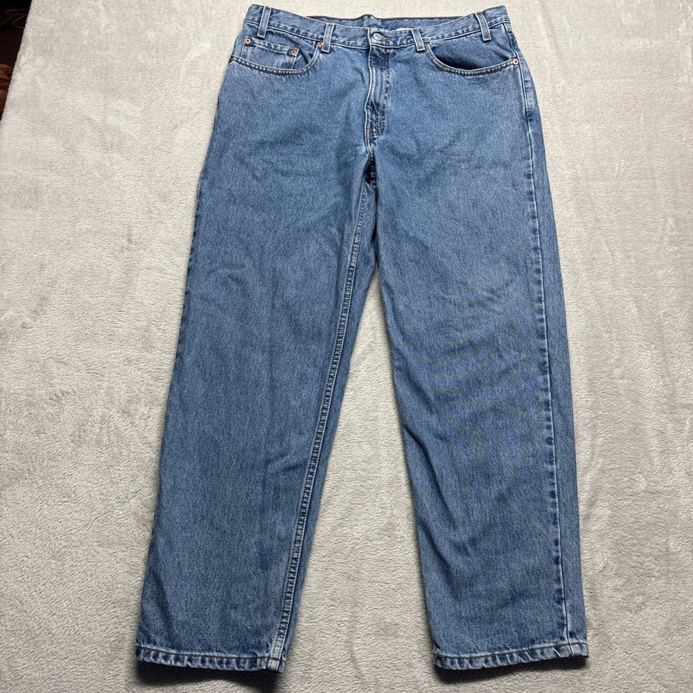 VTG Levis 550 Relaxed Fit Jeans Mens 38x30 (Fits 36x30) Blue Denim‎ 100% Cotton